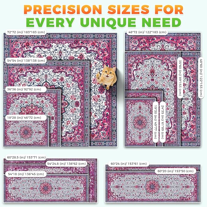 Hompet Cat Litter Mat 2 Pack, 19x30 Machine Washable Trapping Mats - Image 7