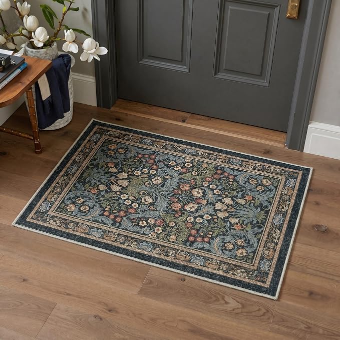GENIMO 2x3 Rug Machine Washable Entryway Rug, Non Slip Low Pile Indoor Door Mat by GENIMO