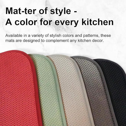 Black Dish Drying Mat XXL 17”x24” – Absorbent Kitchen Drying Mat - Image 6