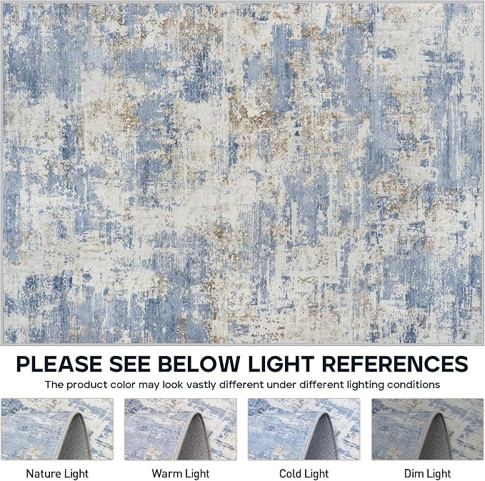 6x9 Area Rugs for Living Room Rug Washable: Modern Rug for Dining Room Bedroom - Image 7