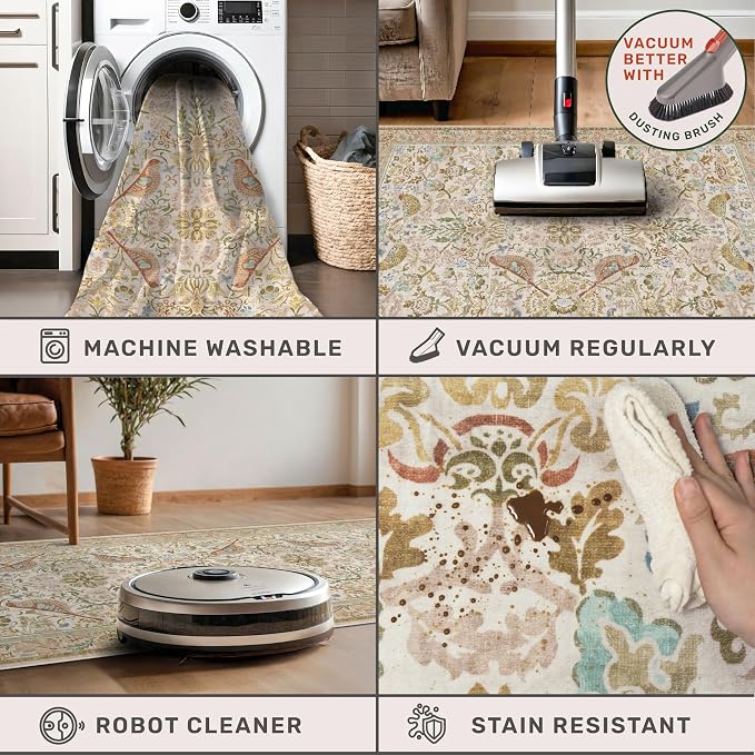 Hazo Haus Washable Area Rugs 5x7 - Image 4