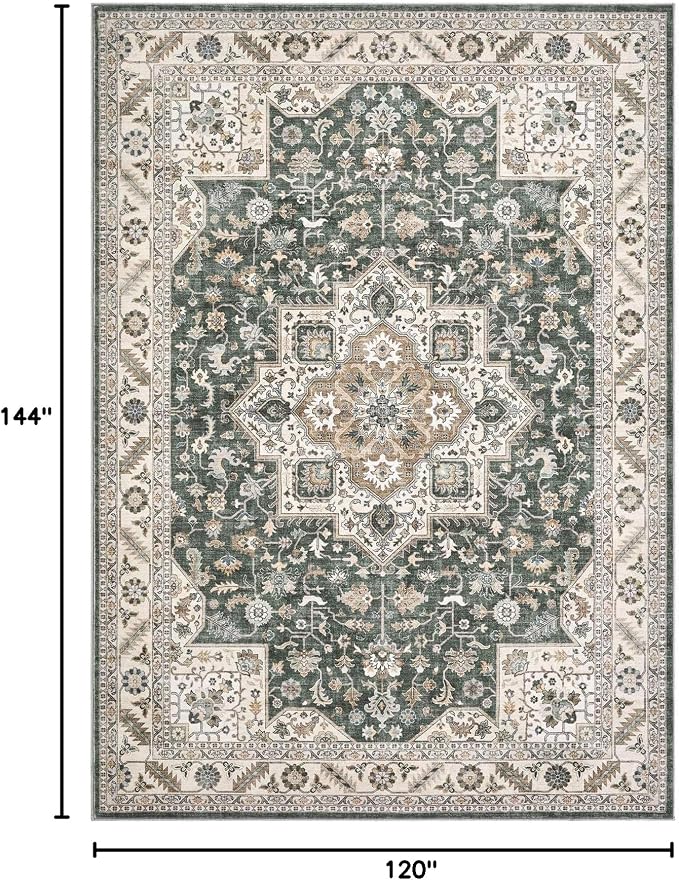 Vintage Living Room Area Rug 10x12 - Image 2