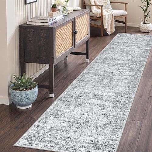 2x7 Runner Rug Non Slip, Thin Entryway Washable Rug by Restydon