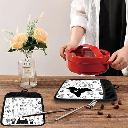 Funny Black Cat Pot Holders - Image 5
