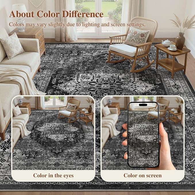 UERMEI 10x14 Area Rug Living Room Rugs - Image 6