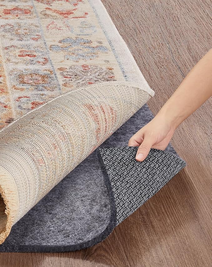 Veken Non Slip Cushioned Runner Rug Pad Gripper 2.5x9.5 Ft, Felt and Silicone by Veken