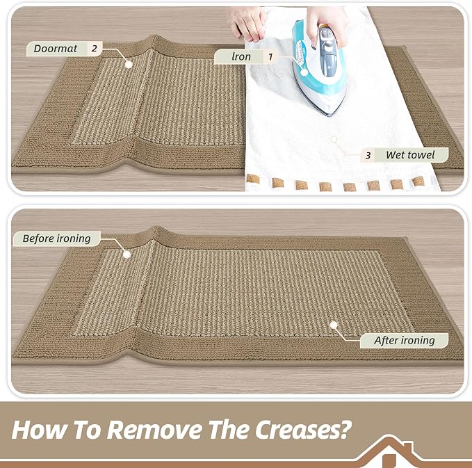 BEQHAUSE Indoor Door Mat 36" x 60", Dirt Trapper Door Mats Non-Slip Entryway - Image 9