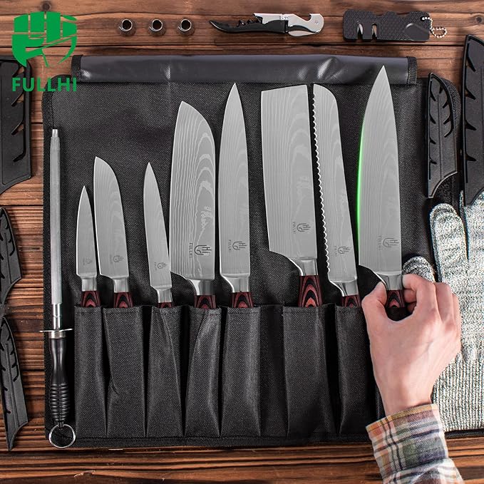 FULLHI 15pcs Japanese Knife Set - Image 6