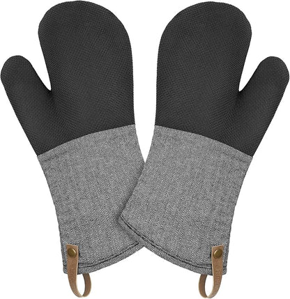 Cuisinart Heritage Kitchen Oven Mitts – Heat-Resistant Kitchen Mitts by BestBrands