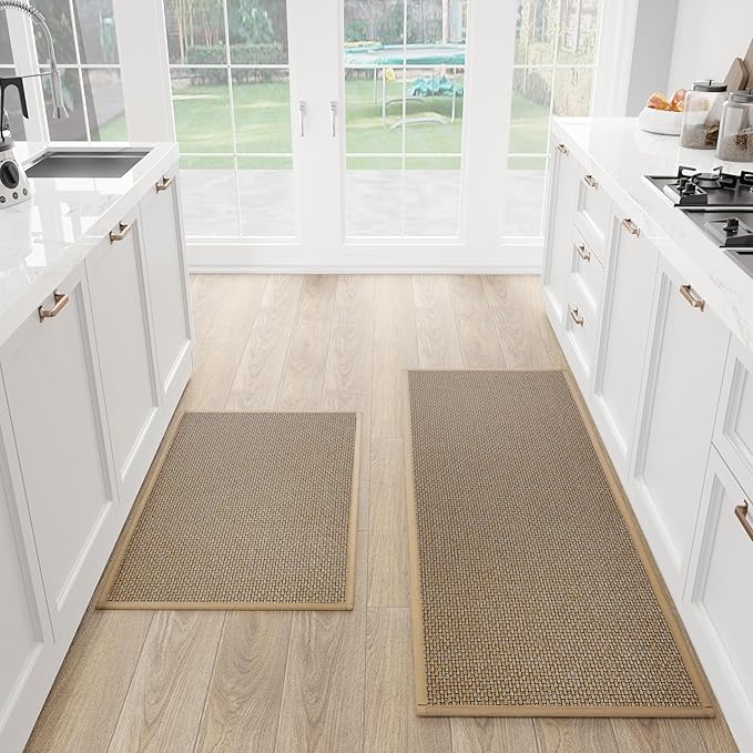 SUMLANS Kitchen Mat Set of 2 PCS, Cushioned Non Slip Rugs by SUMLANS