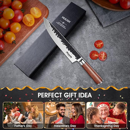 Huusk Japanese Chef Knife 8 Inch Gyuto Knife, Professional Sharp Kitchen Knives - Image 6