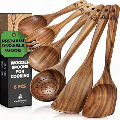 Wooden Spoons for Cooking – Wooden Kitchen Utensils Set by Woodenhouse
