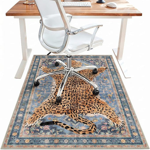 36"x48" Office Chair Mat for Hardwood Tile Floor, Under Desk Carpet Protector by BESBLEE