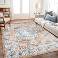 CHAMPLANT 5x7 Washable Area Rug Vintage Traditional Floor Cover Foldable Thin by CHAMPLANT
