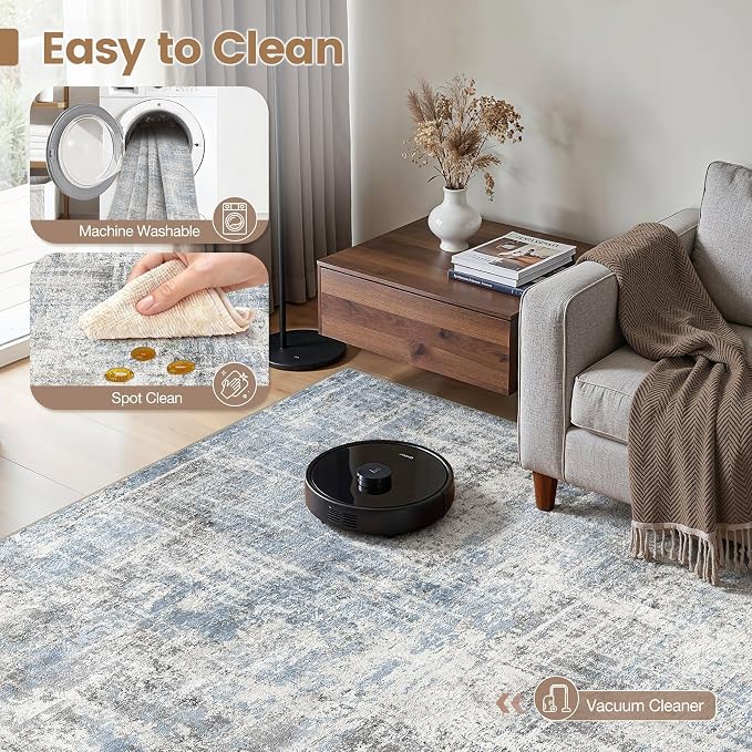 Washable 9x12 Area Rug for Living Room - Image 2