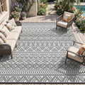 MontVoo Outdoor Rug Carpet Waterproof 10x14 Outdoor Patio Rug Mat Reverisble by MontVoo