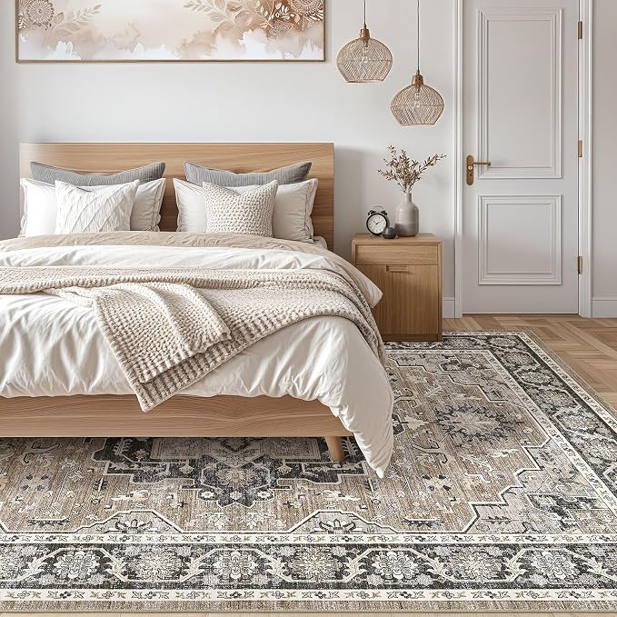 Vintage Living Room Area Rug 5x8 - Image 6