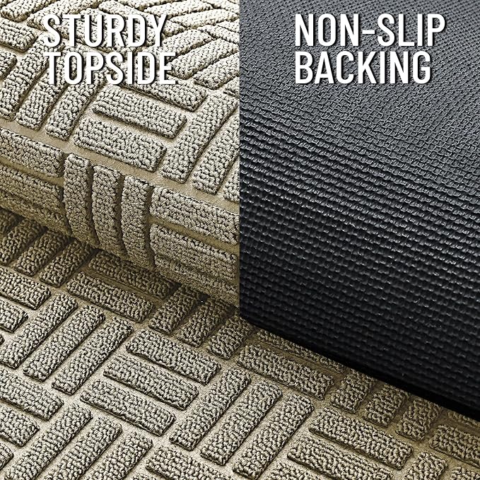 OLANLY Front Door Mat Outside Entrance 71x23, Heavy Duty Sturdy Natural Rubber - Image 4