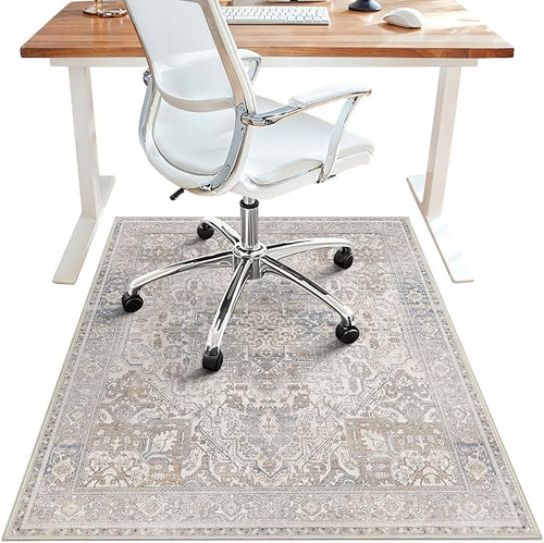 36"x48" Office Chair Mat for Hardwood Tile Floor, Under Desk Carpet Protector by BESBLEE