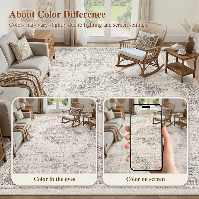 UERMEI 10x12 Area Rug Living Room Rugs - Image 7