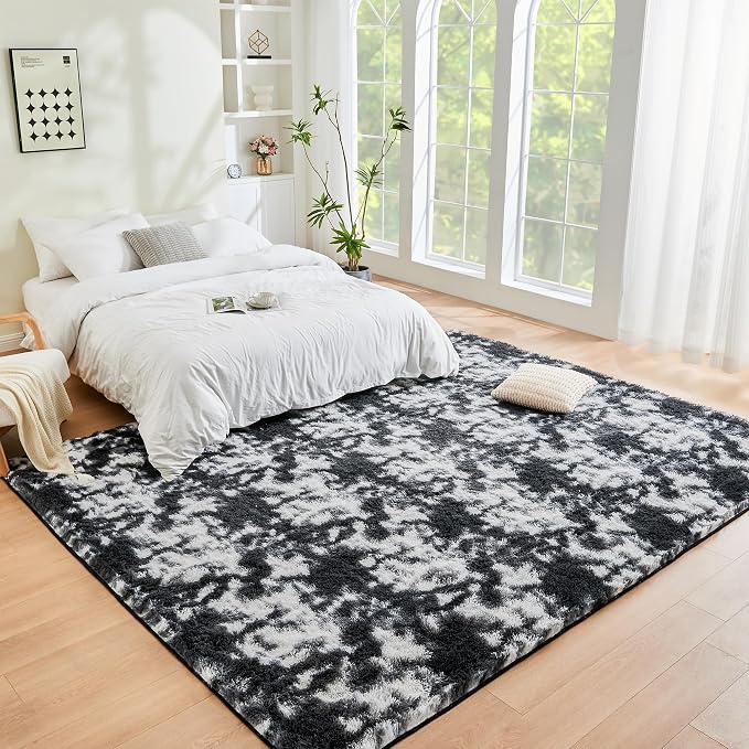 Litanika 8x10 Fluffy Shag Faux Fur Area Rug - Image 3