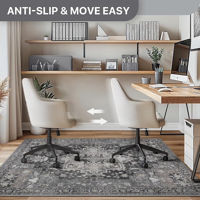 48"x72" Office Chair Mat for Hardwood Tile Floor, Under Desk Carpet Protector - Image 5