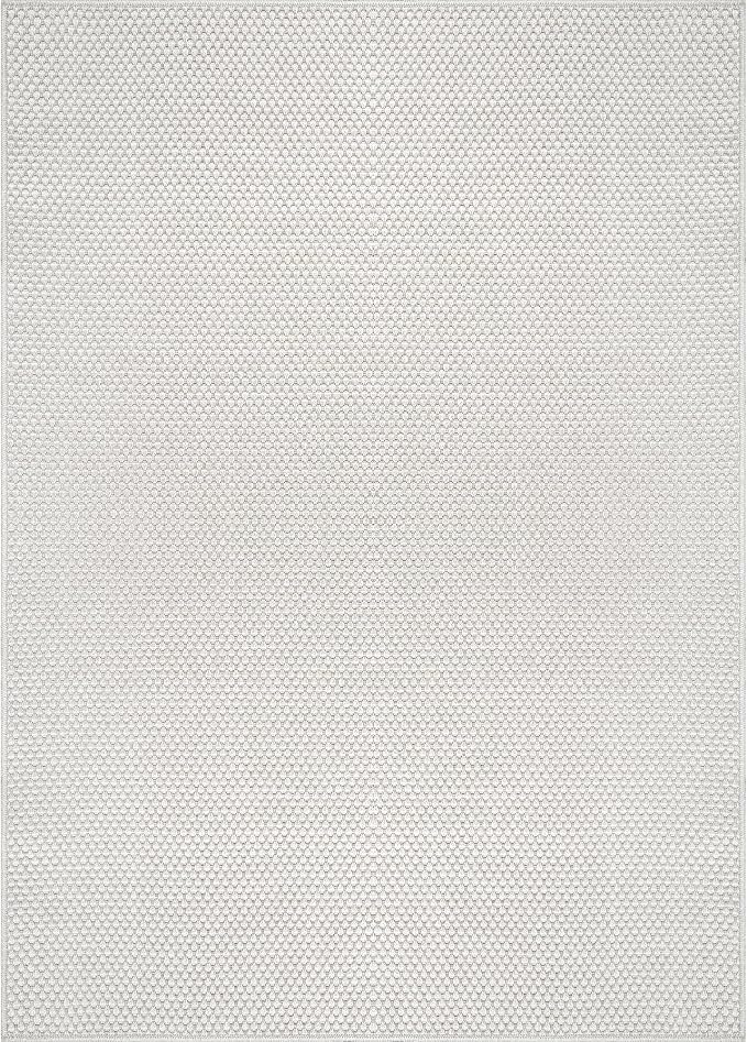 CAMILSON Easy Jute Rug 8x10, Indoor Outdoor Off-White Farmhouse Area Rugs - Image 2