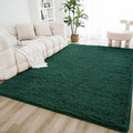 Litanika 5x8 Shag Area Rug for Living Room Bedroom, Emerald Dark Green High by Litanika