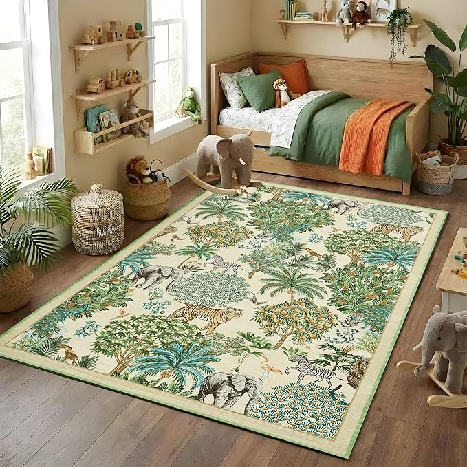 GarveeHome Jungle 8x10 Area Rug Washable Rugs - Image 3