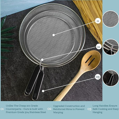 Grease Splatter Screen For Frying Pan Cooking - Image 2