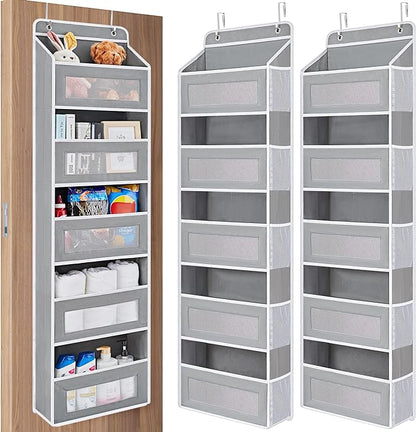 JARLINK 2 Pack Over the Door Organizer Storage, 5 Shelf Hanging Door Organizer by JARLINK