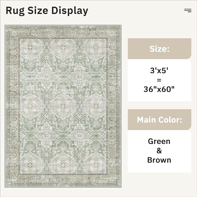 Soalmost 3x5 Rug, Small Area Rug - Image 5