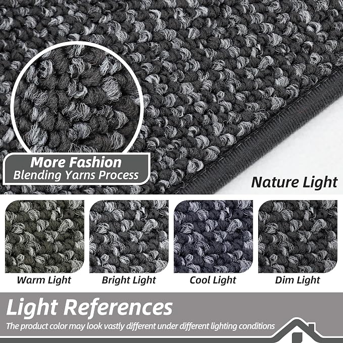 BEQHAUSE Dirt Trapper Door Mat 48" x 72", Non-Slip Washable Doormats Entrance - Image 5