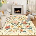 DUKINO 5x7 Area Rug, Floral Rugs by DUKINO
