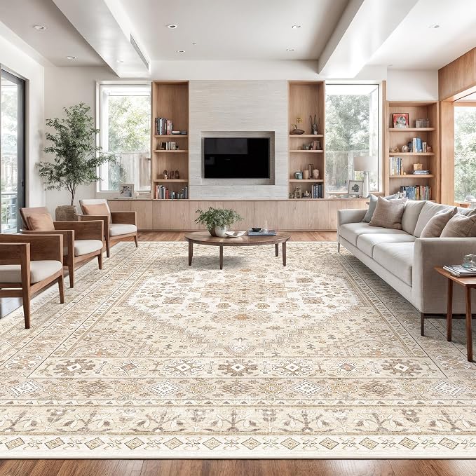 zesthome 12x15 Area Rugs, Large Washable Rug, Ultra-Thin Stain Resistant Rugs - Image 4