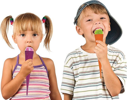 HIC Kitchen Flavor Blast Silicone Ice Pop Makers, Makes 4 Ice Pops - Image 4
