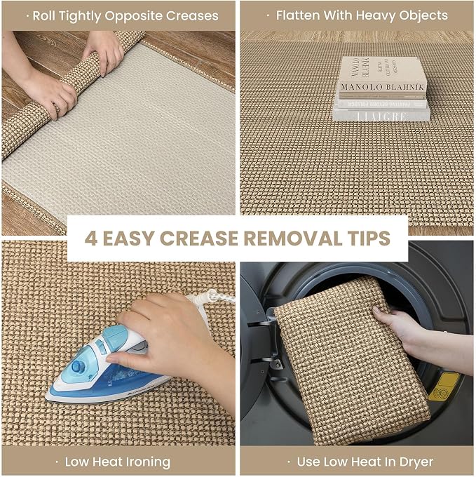 IOHOUZE Washable Runner Rug 2.6x12 Non Slip Rubber Backed Extra Long Hallway - Image 2