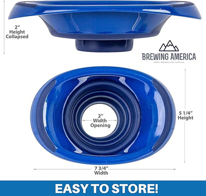 Kitchen Canning Funnel – Collapsible Silicone Food Funnel - Image 5