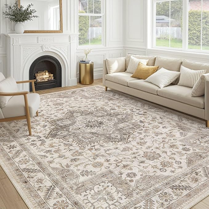 Vintage Living Room Area Rug 12x15 by COTILED