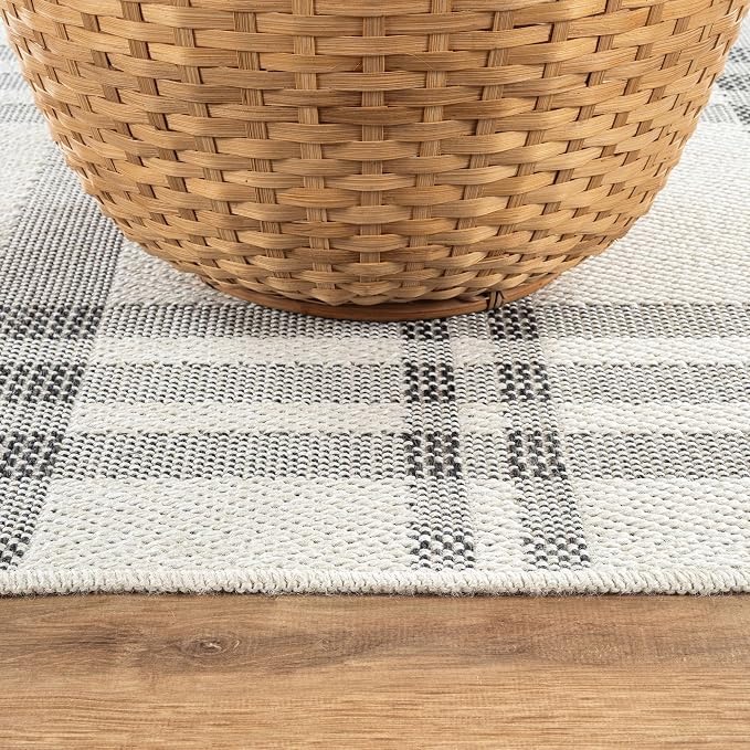 CAMILSON Easy Jute Rug 10x14, Indoor Outdoor Off-White Color Fiber Area Rugs - Image 7