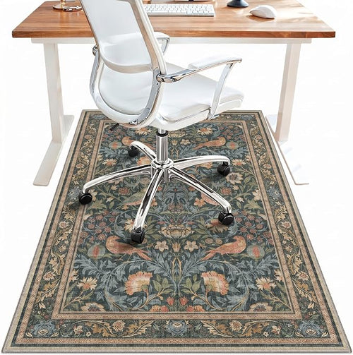 36"x48" Office Chair Mat for Hardwood Tile Floor, Under Desk Carpet Protector by BESBLEE