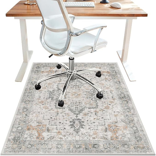 30"x48" Office Chair Mat for Hardwood Tile Floor, Under Desk Carpet Protector by BESBLEE