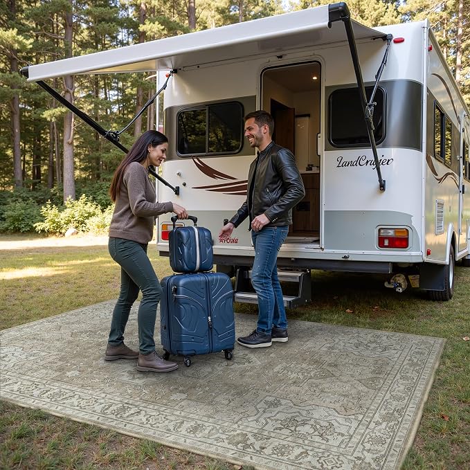 GENIMO Outdoor & Indoor Area Rug 6'x9', Waterproof, Non-Shedding, Easy Cleaning - Image 4