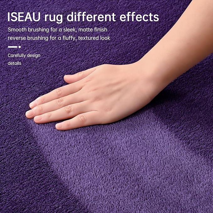 ISEAU 8x10 Rug for Living Room, Soft Memory Foam Carpet - Image 3