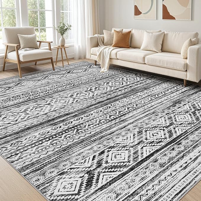 cotiled 5x8 Area Rugs Living Room Rug: Washable Boho Rugs by COTILED
