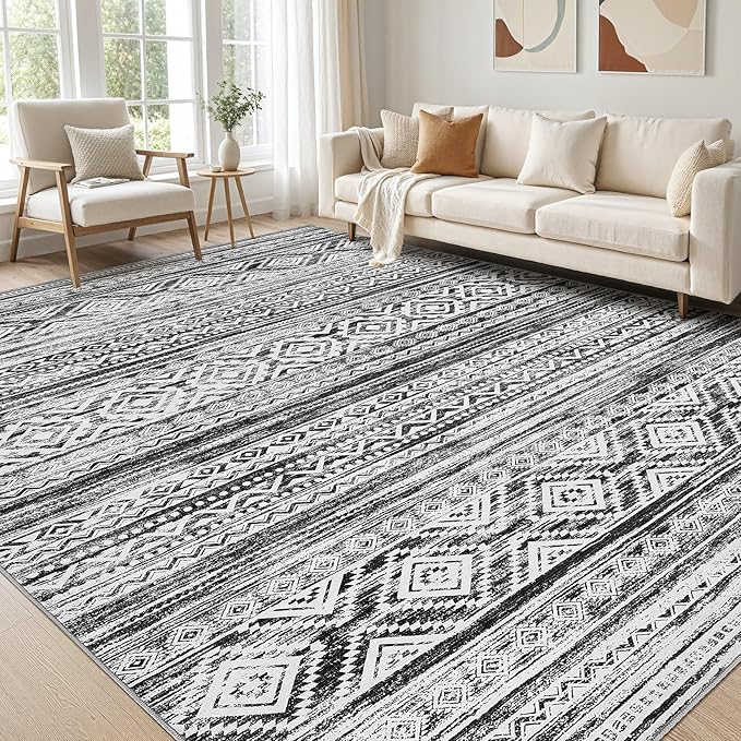 cotiled 6x8 Area Rugs Living Room Rug: Washable Boho Rugs by COTILED