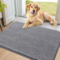 Smiry Dog Door Mat for Muddy Paws 34x21, Absorbent Dirt Trapper, Non-Slip by Smiry