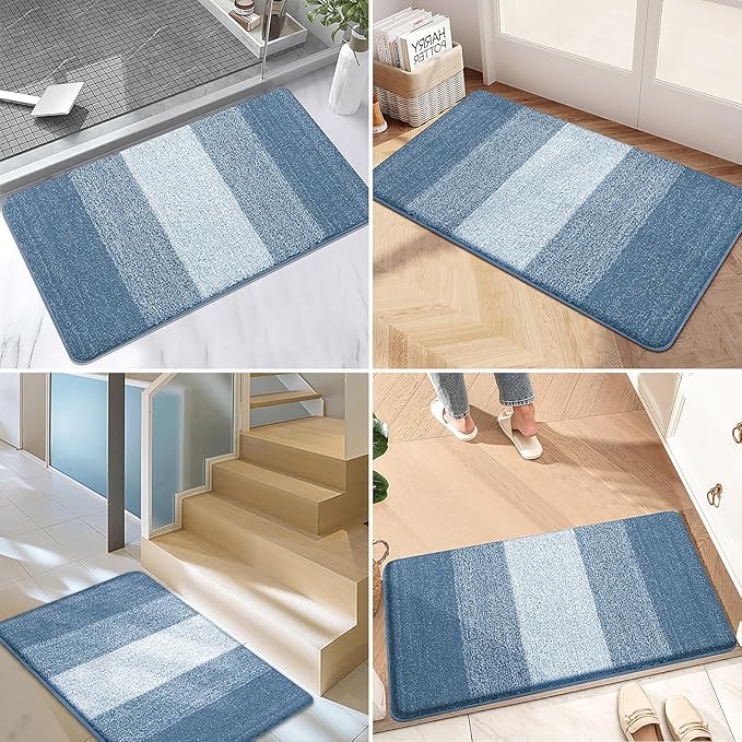 Kitinjoy Indoor Outdoor Door Mat, 40x24 Non-Slip Absorbent Dirt Trapper - Image 6