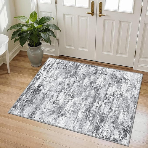 3x5 Area Rug Washable Entryway Rug Non Slip Abstract Tear and Stain Resistance - Image 2