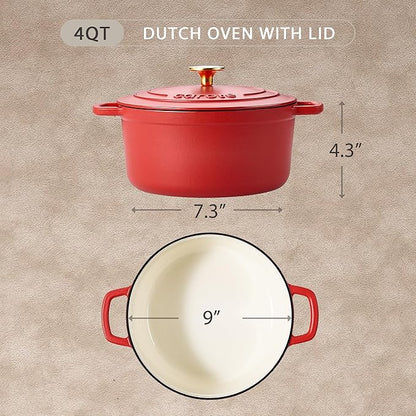 CAROTE Enameled Cast Iron Dutch Oven Pot - Image 2